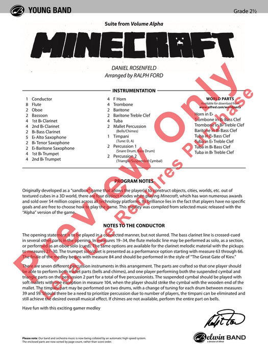 Minecraft Suite from Volume Alpha 組曲 總譜 | 小雅音樂 Hsiaoya Music