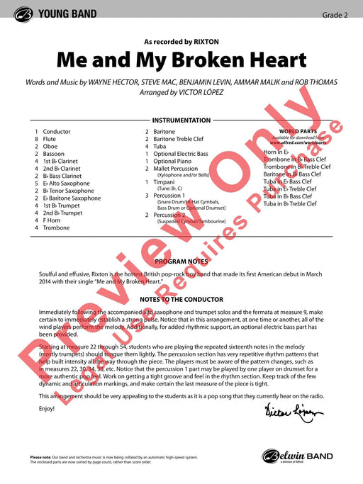 Me and My Broken Heart As Recorded by RIXTON 總譜 | 小雅音樂 Hsiaoya Music