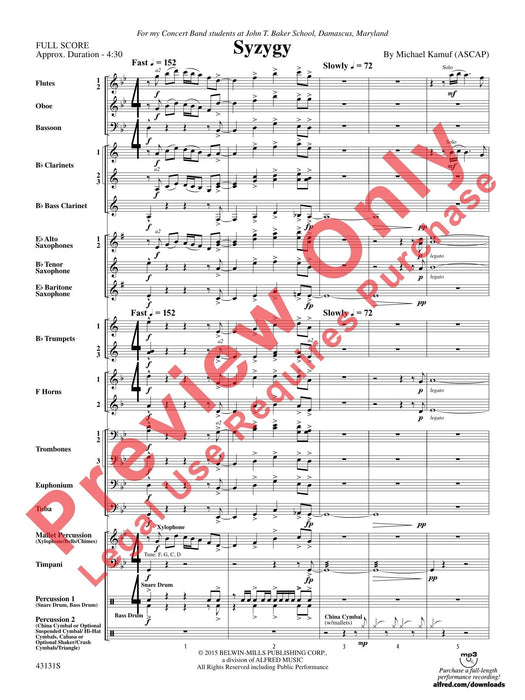 Syzygy 總譜 | 小雅音樂 Hsiaoya Music