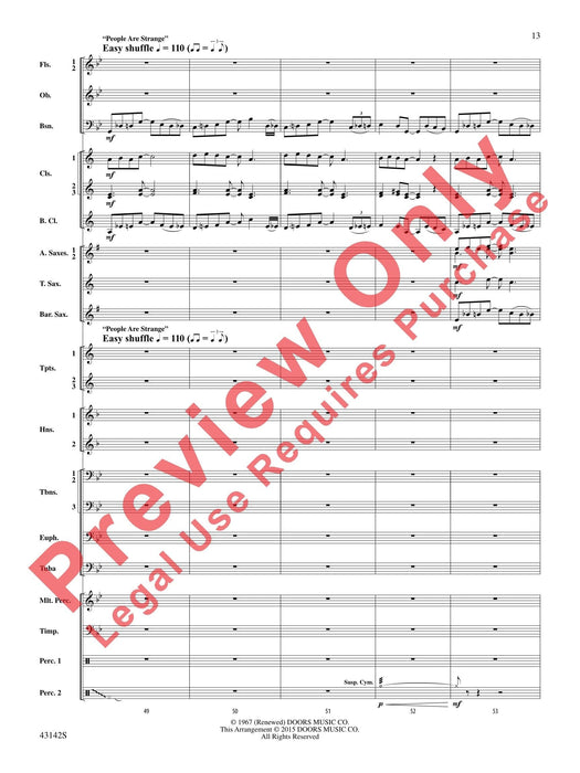 The Doors on Tour Featuring: Light My Fire / People Are Strange / Hello, I Love You 總譜 | 小雅音樂 Hsiaoya Music