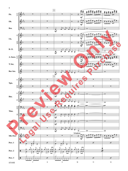 Africa As Performed by Toto (Percussion and Woodwind Feature) 擊樂器 木管樂器 總譜 | 小雅音樂 Hsiaoya Music