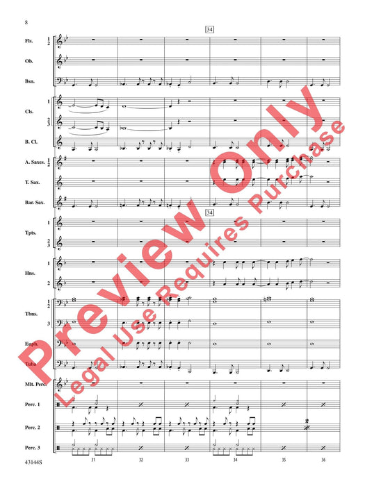 Africa As Performed by Toto (Percussion and Woodwind Feature) 擊樂器 木管樂器 總譜 | 小雅音樂 Hsiaoya Music