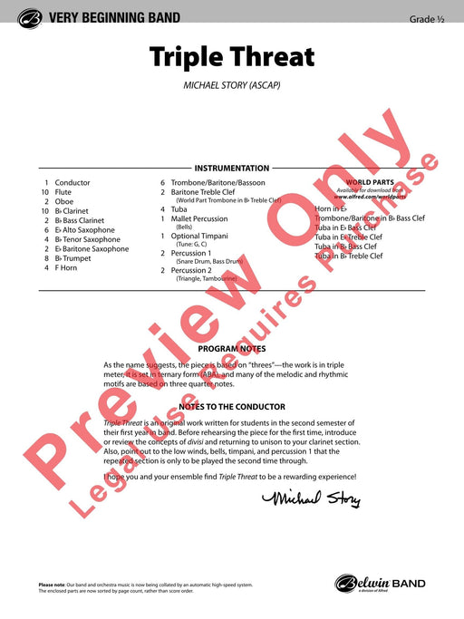 Triple Threat 總譜 | 小雅音樂 Hsiaoya Music