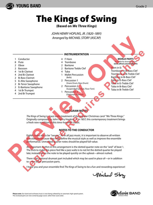 The Kings of Swing Based on "We Three Kings" 搖擺樂 總譜 | 小雅音樂 Hsiaoya Music