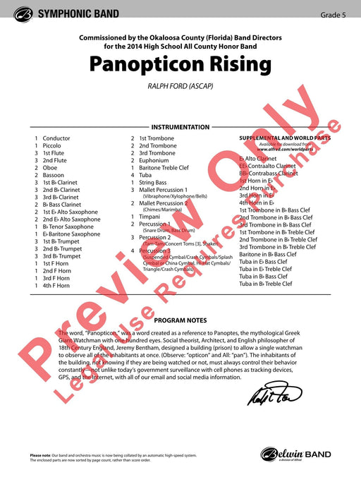 Panopticon Rising 總譜 | 小雅音樂 Hsiaoya Music