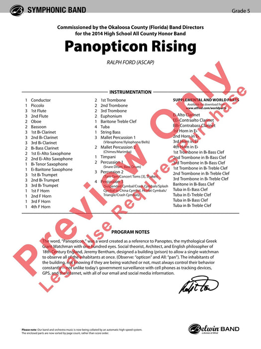 Panopticon Rising 總譜 | 小雅音樂 Hsiaoya Music