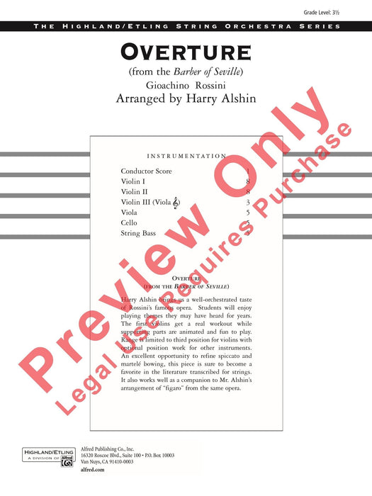 Overture from the Barber of Seville 羅西尼 序曲 塞維亞的理髮師 | 小雅音樂 Hsiaoya Music