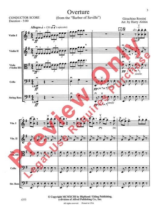 Overture from the Barber of Seville 羅西尼 序曲 塞維亞的理髮師 | 小雅音樂 Hsiaoya Music