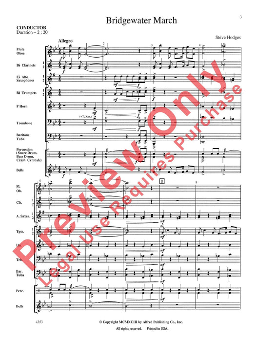 Bridgewater March 進行曲 總譜 | 小雅音樂 Hsiaoya Music