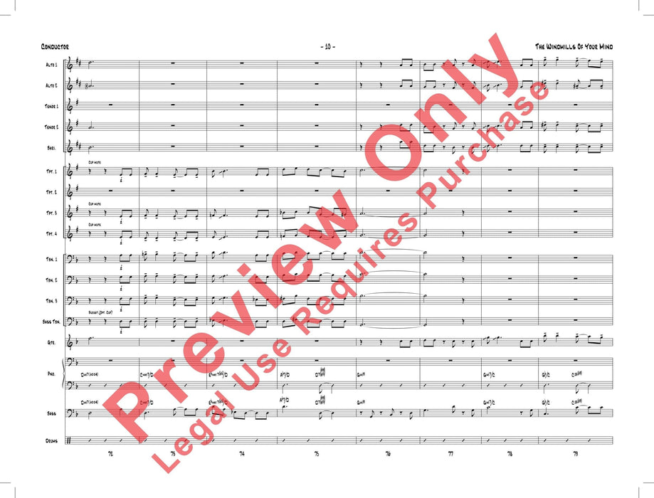 The Windmills of Your Mind 總譜 | 小雅音樂 Hsiaoya Music