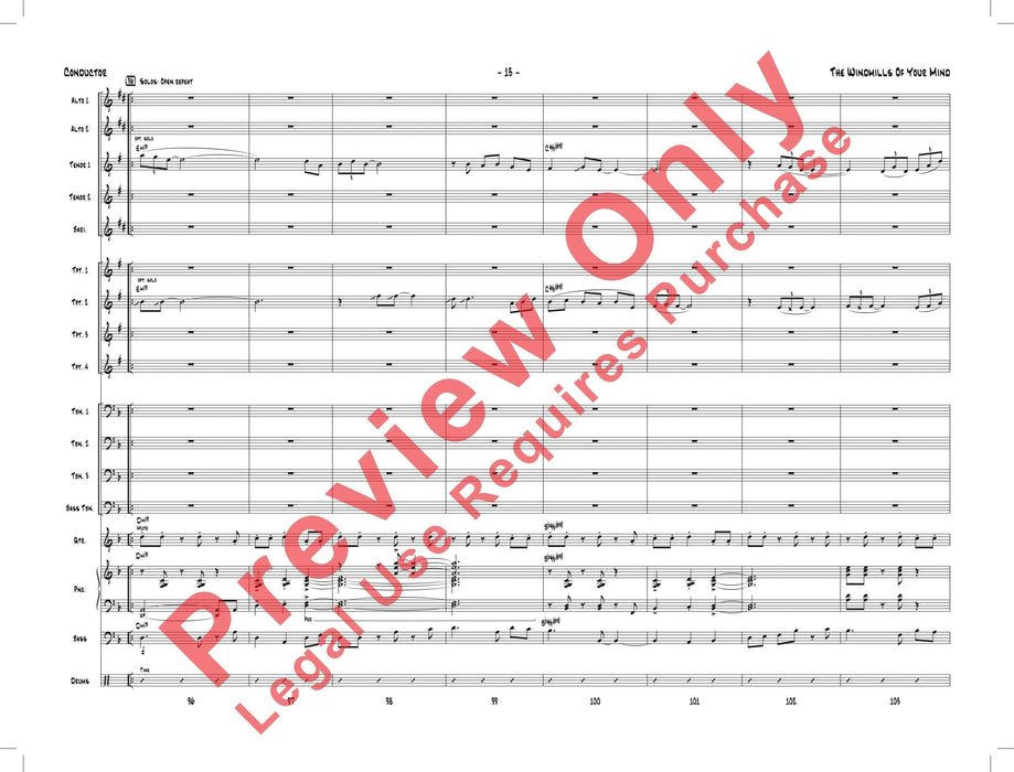 The Windmills of Your Mind 總譜 | 小雅音樂 Hsiaoya Music