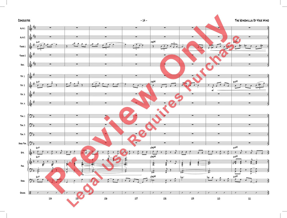 The Windmills of Your Mind 總譜 | 小雅音樂 Hsiaoya Music