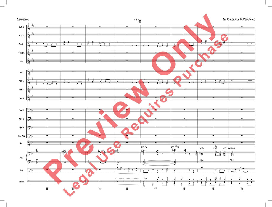 The Windmills of Your Mind 總譜 | 小雅音樂 Hsiaoya Music