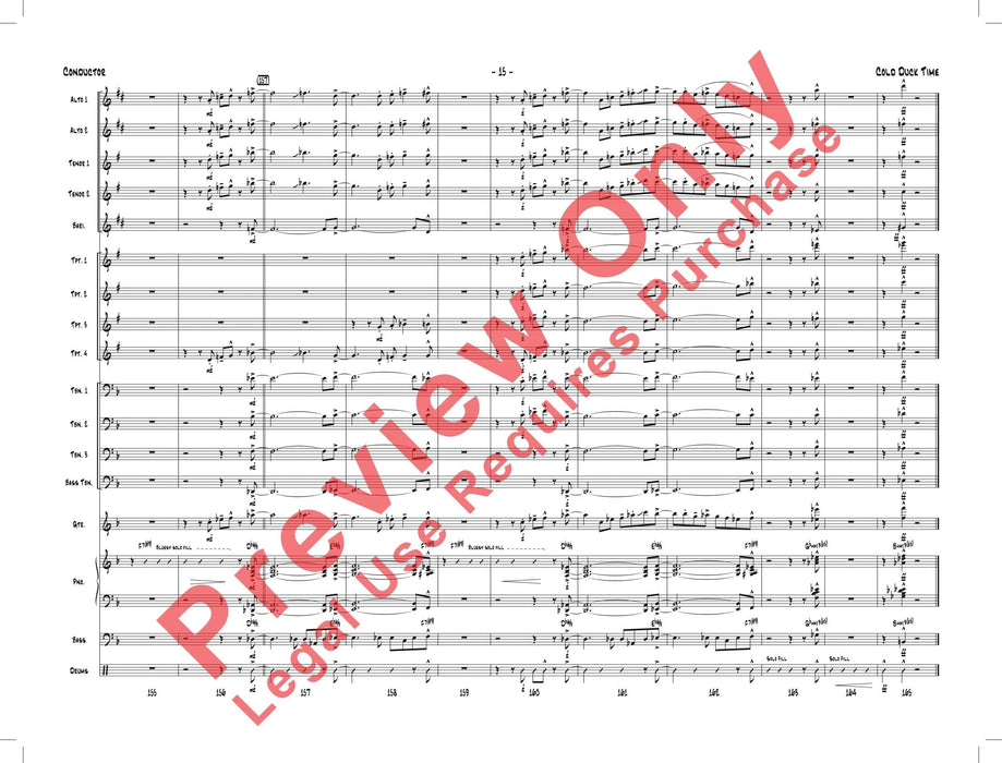 Cold Duck Time As Recorded by Alan Baylock Jazz Orchestra 管弦樂團 總譜 | 小雅音樂 Hsiaoya Music