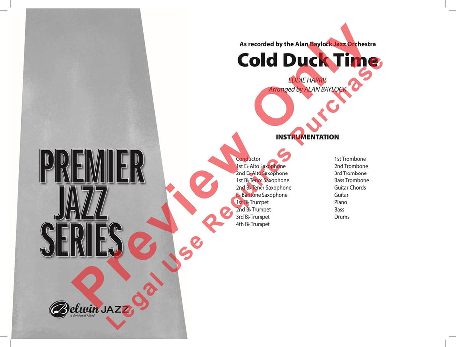 Cold Duck Time As Recorded by Alan Baylock Jazz Orchestra 管弦樂團 | 小雅音樂 Hsiaoya Music
