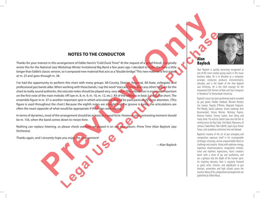 Cold Duck Time As Recorded by Alan Baylock Jazz Orchestra 管弦樂團 | 小雅音樂 Hsiaoya Music