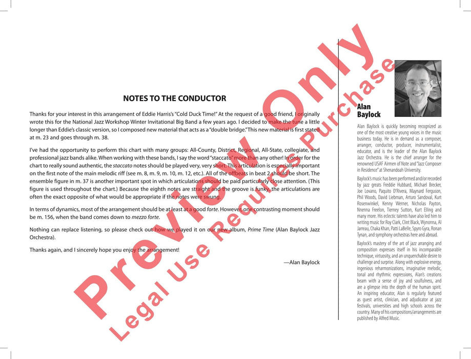 Cold Duck Time As Recorded by Alan Baylock Jazz Orchestra 管弦樂團 | 小雅音樂 Hsiaoya Music