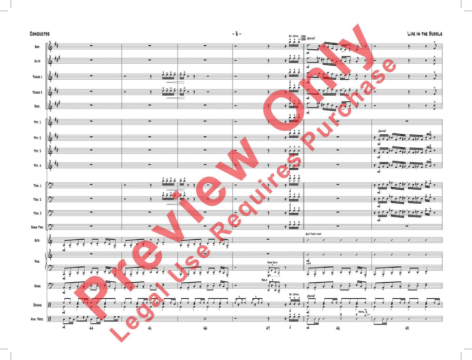 Life in the Bubble As Recorded by Gordon Goodwin's Big Phat Band 總譜 | 小雅音樂 Hsiaoya Music