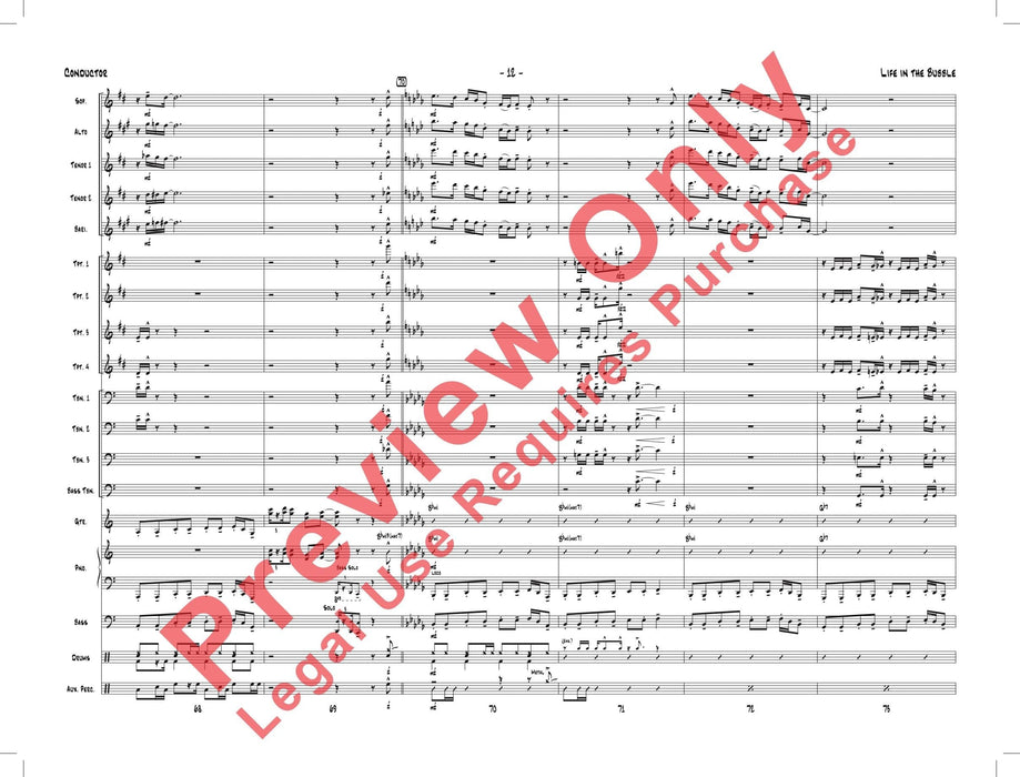 Life in the Bubble As Recorded by Gordon Goodwin's Big Phat Band 總譜 | 小雅音樂 Hsiaoya Music