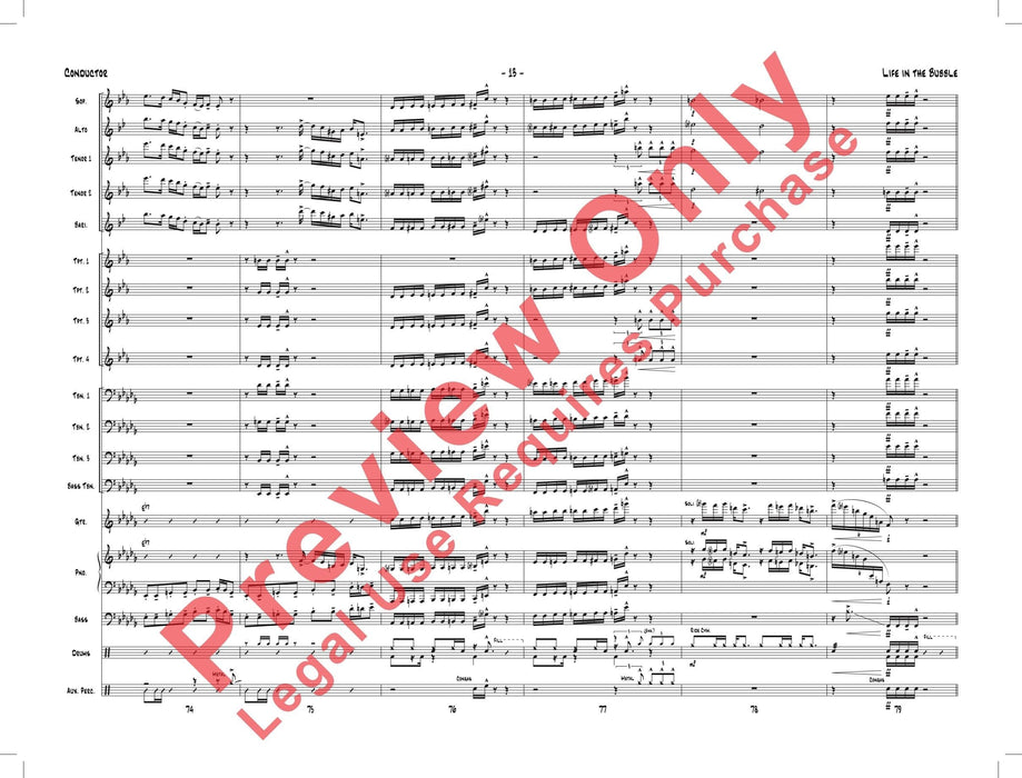 Life in the Bubble As Recorded by Gordon Goodwin's Big Phat Band 總譜 | 小雅音樂 Hsiaoya Music