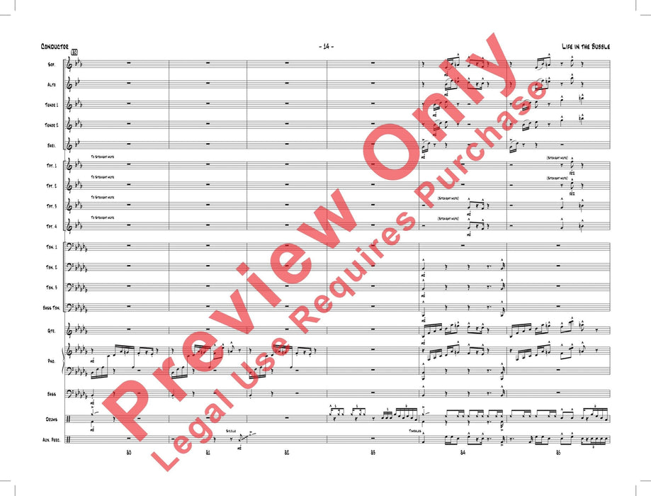 Life in the Bubble As Recorded by Gordon Goodwin's Big Phat Band 總譜 | 小雅音樂 Hsiaoya Music