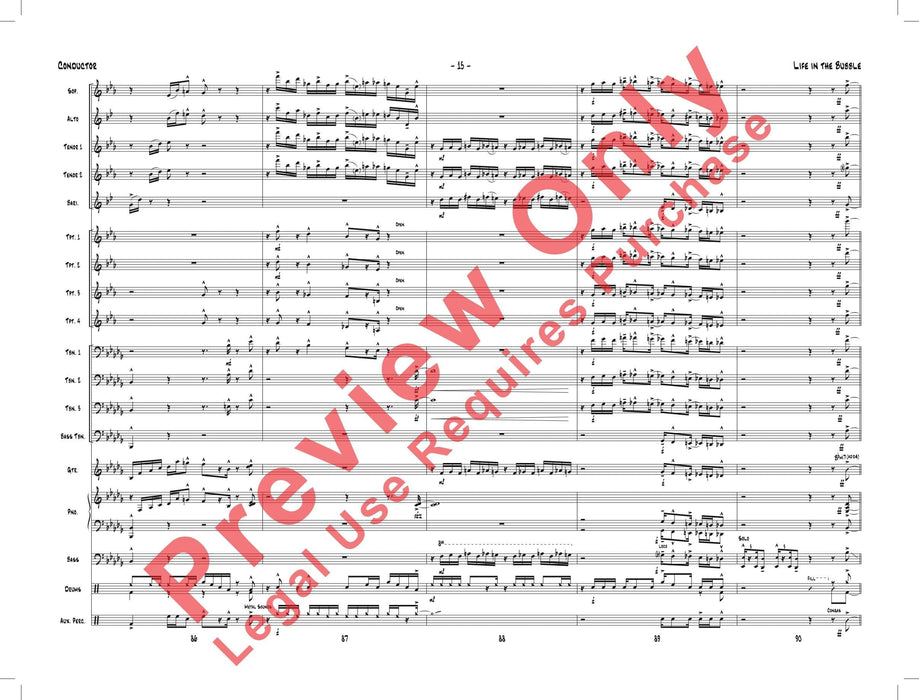 Life in the Bubble As Recorded by Gordon Goodwin's Big Phat Band 總譜 | 小雅音樂 Hsiaoya Music