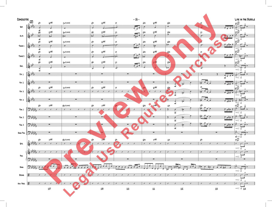 Life in the Bubble As Recorded by Gordon Goodwin's Big Phat Band 總譜 | 小雅音樂 Hsiaoya Music