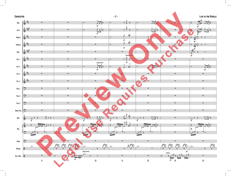 Life in the Bubble As Recorded by Gordon Goodwin's Big Phat Band 總譜 | 小雅音樂 Hsiaoya Music