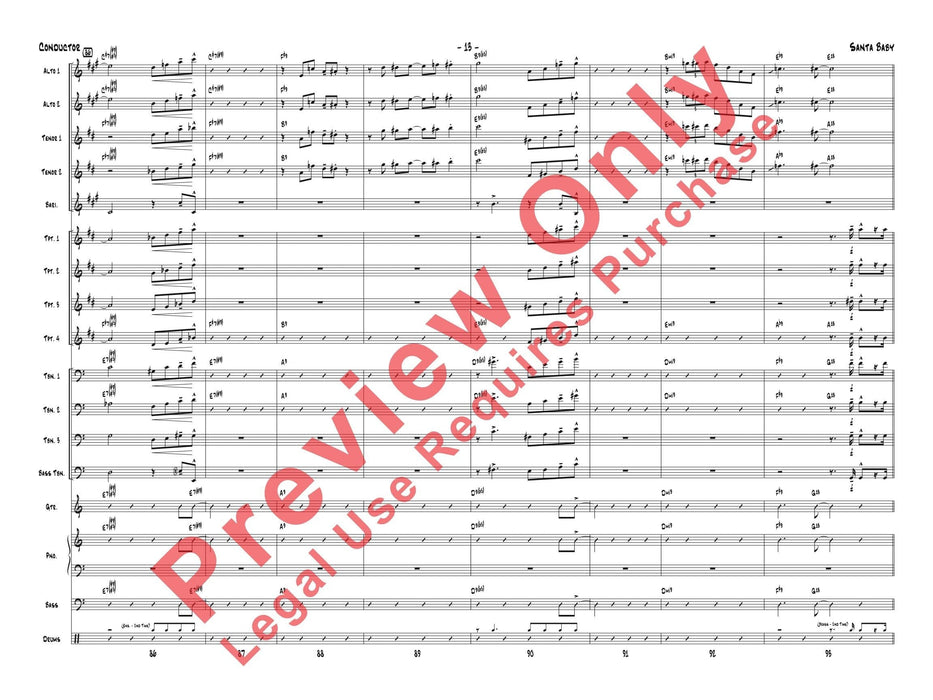 Santa Baby As Recorded by Gordon Goodwin's Big Phat Band 總譜 | 小雅音樂 Hsiaoya Music