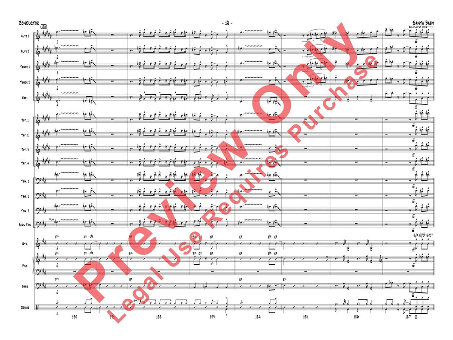 Santa Baby As Recorded by Gordon Goodwin's Big Phat Band 總譜 | 小雅音樂 Hsiaoya Music