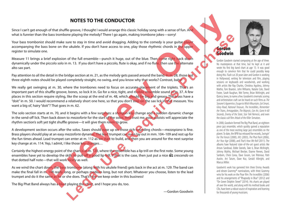 Santa Baby As Recorded by Gordon Goodwin's Big Phat Band 總譜 | 小雅音樂 Hsiaoya Music