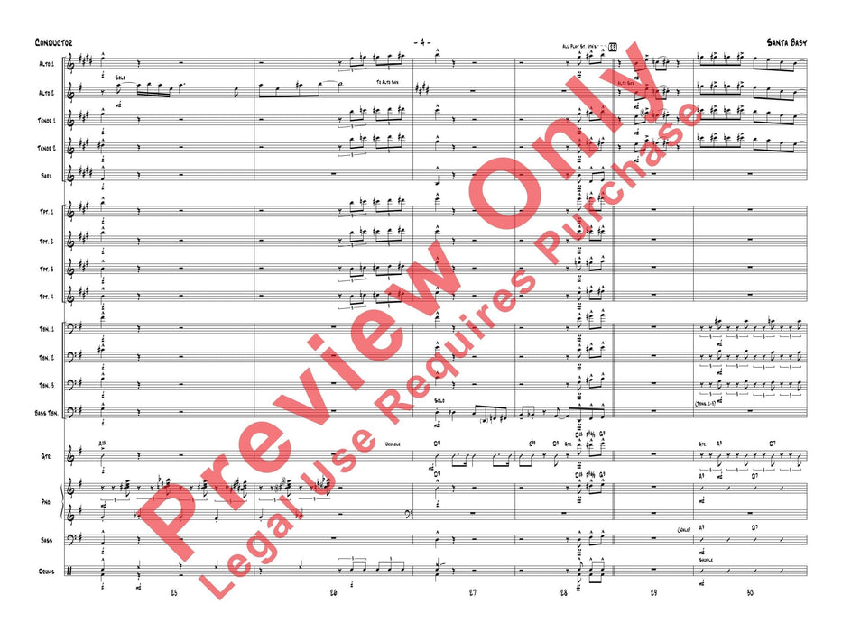 Santa Baby As Recorded by Gordon Goodwin's Big Phat Band 總譜 | 小雅音樂 Hsiaoya Music