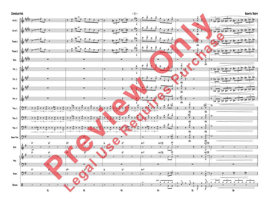 Santa Baby As Recorded by Gordon Goodwin's Big Phat Band 總譜 | 小雅音樂 Hsiaoya Music