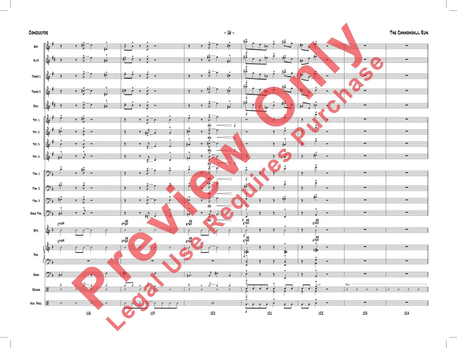 The Cannonball Run As Performed by Gordon Goodwin's Big Phat Band 總譜 | 小雅音樂 Hsiaoya Music