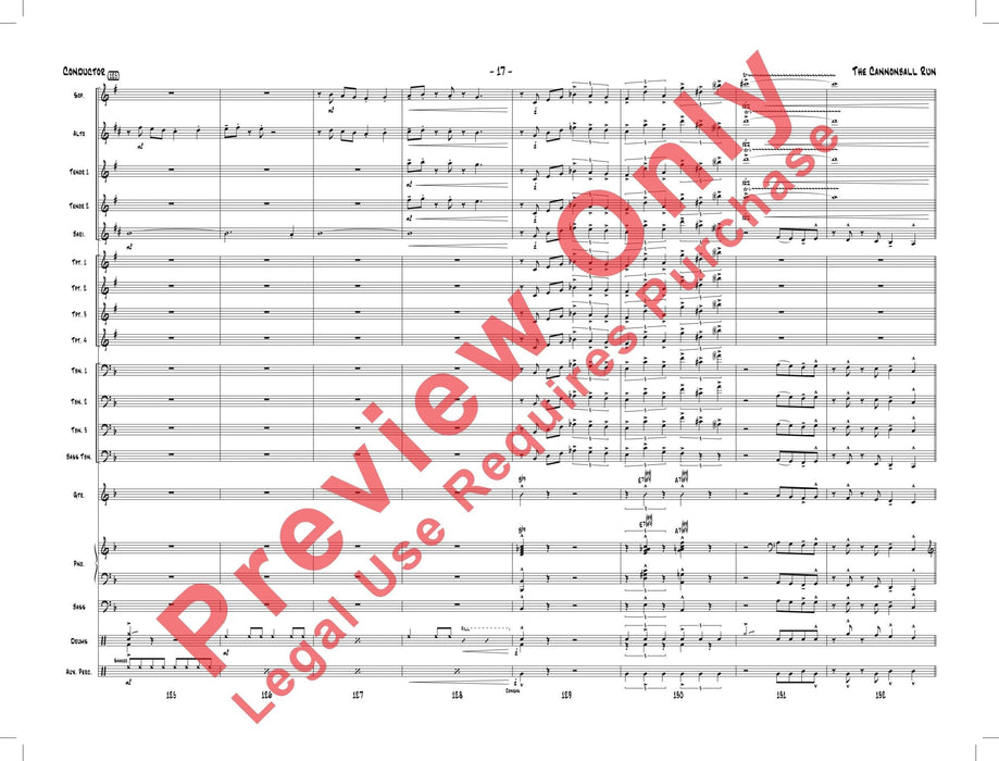 The Cannonball Run As Performed by Gordon Goodwin's Big Phat Band 總譜 | 小雅音樂 Hsiaoya Music