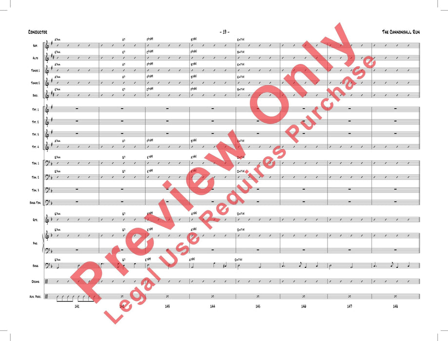 The Cannonball Run As Performed by Gordon Goodwin's Big Phat Band 總譜 | 小雅音樂 Hsiaoya Music