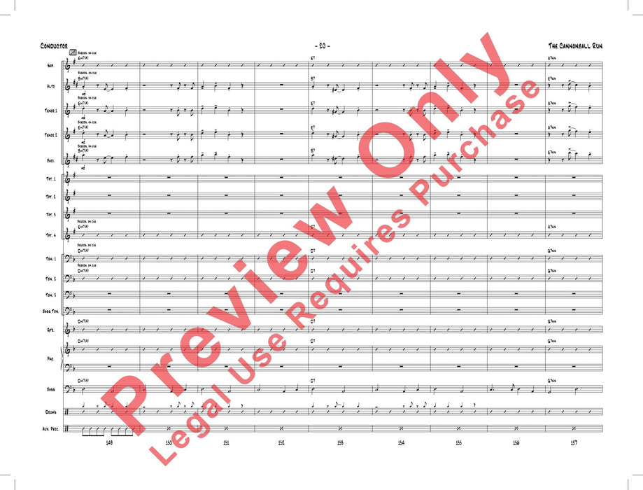 The Cannonball Run As Performed by Gordon Goodwin's Big Phat Band 總譜 | 小雅音樂 Hsiaoya Music