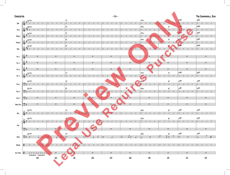 The Cannonball Run As Performed by Gordon Goodwin's Big Phat Band 總譜 | 小雅音樂 Hsiaoya Music