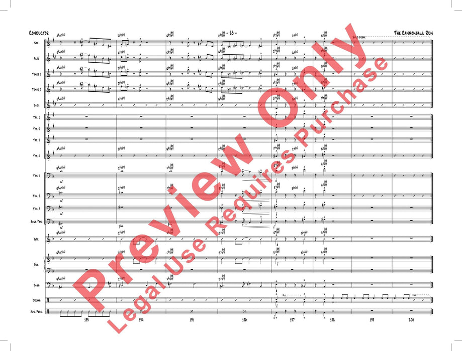 The Cannonball Run As Performed by Gordon Goodwin's Big Phat Band 總譜 | 小雅音樂 Hsiaoya Music