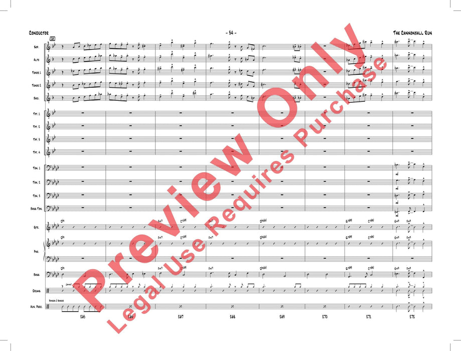 The Cannonball Run As Performed by Gordon Goodwin's Big Phat Band 總譜 | 小雅音樂 Hsiaoya Music