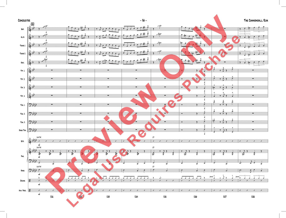 The Cannonball Run As Performed by Gordon Goodwin's Big Phat Band 總譜 | 小雅音樂 Hsiaoya Music