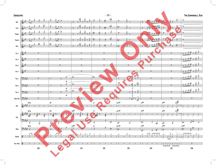 The Cannonball Run As Performed by Gordon Goodwin's Big Phat Band 總譜 | 小雅音樂 Hsiaoya Music