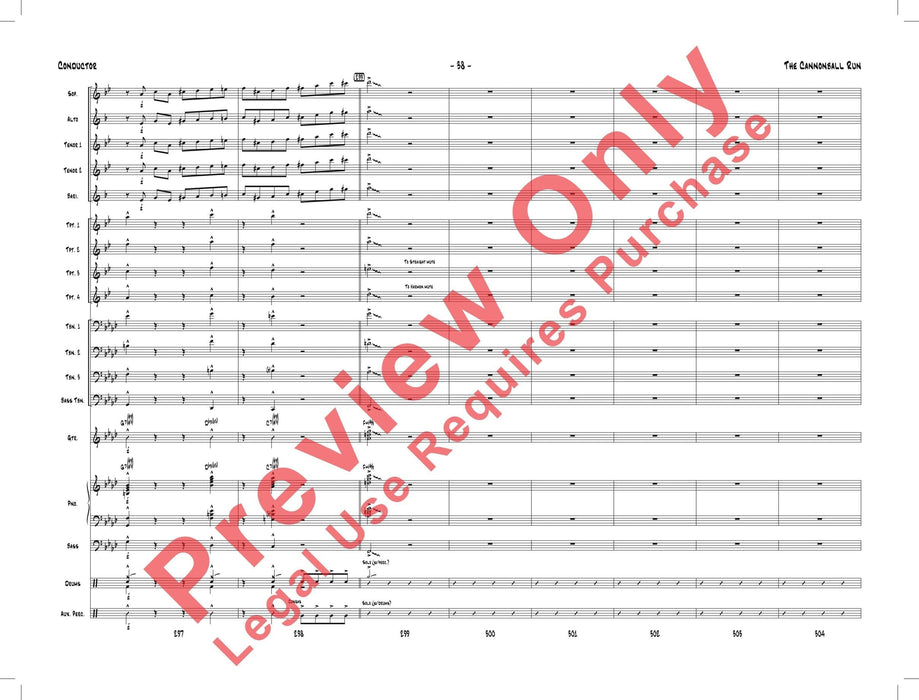 The Cannonball Run As Performed by Gordon Goodwin's Big Phat Band 總譜 | 小雅音樂 Hsiaoya Music