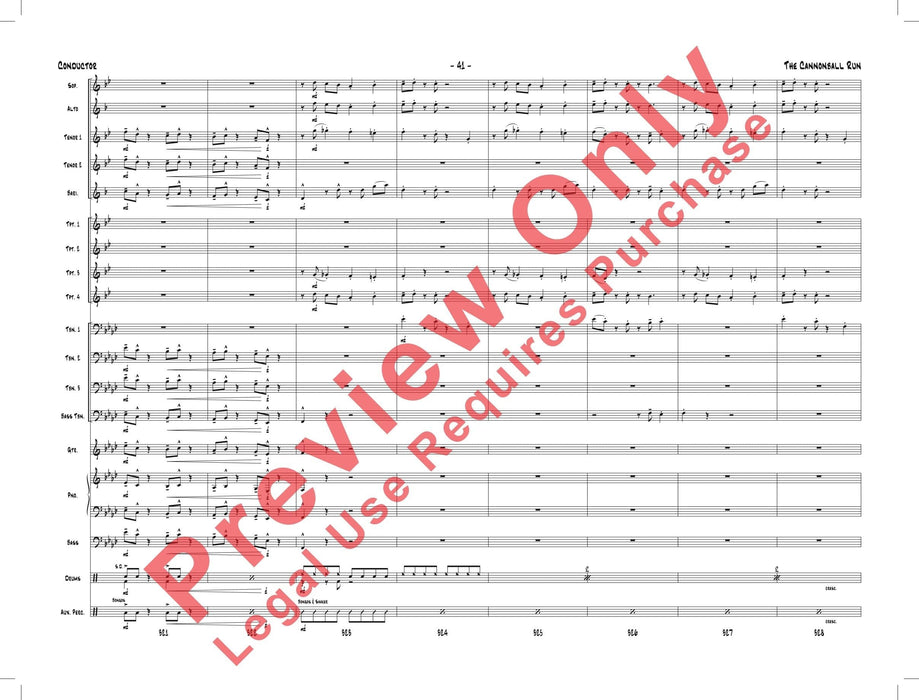 The Cannonball Run As Performed by Gordon Goodwin's Big Phat Band 總譜 | 小雅音樂 Hsiaoya Music