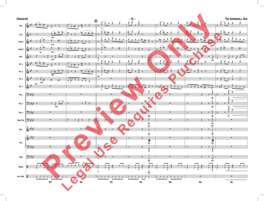 The Cannonball Run As Performed by Gordon Goodwin's Big Phat Band 總譜 | 小雅音樂 Hsiaoya Music