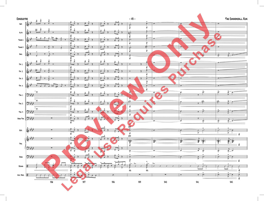 The Cannonball Run As Performed by Gordon Goodwin's Big Phat Band 總譜 | 小雅音樂 Hsiaoya Music