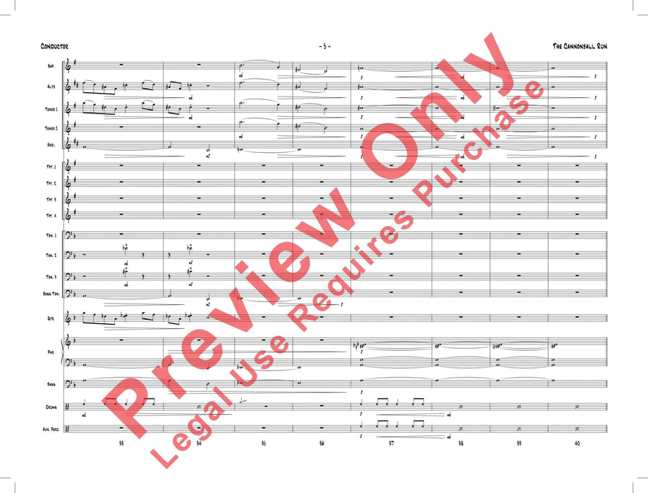 The Cannonball Run As Performed by Gordon Goodwin's Big Phat Band 總譜 | 小雅音樂 Hsiaoya Music