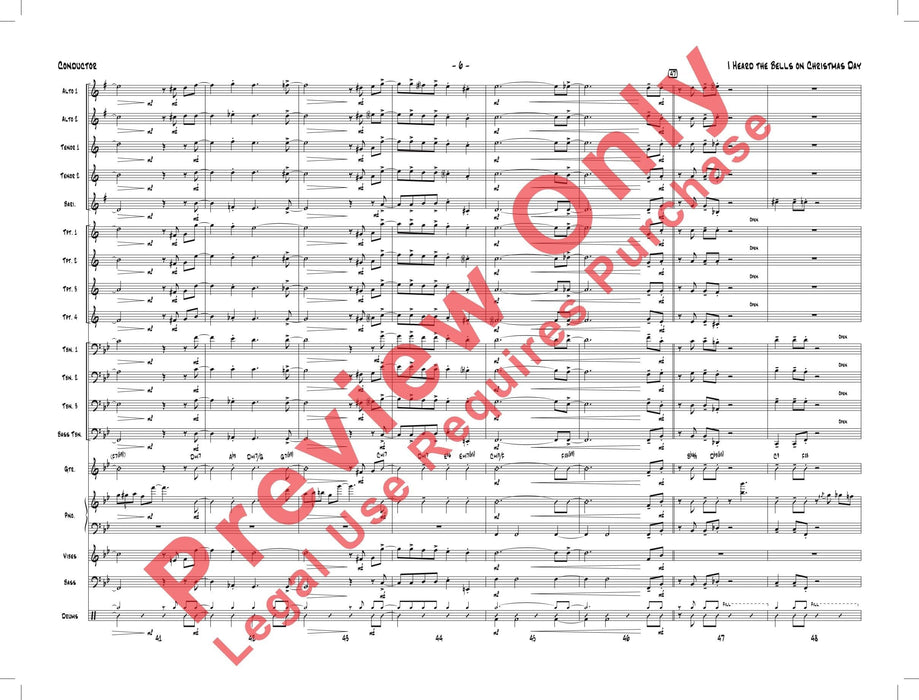 I Heard the Bells on Christmas Day As Performed by Gordon Goodwin's Big Phat Band 鐘 總譜 | 小雅音樂 Hsiaoya Music