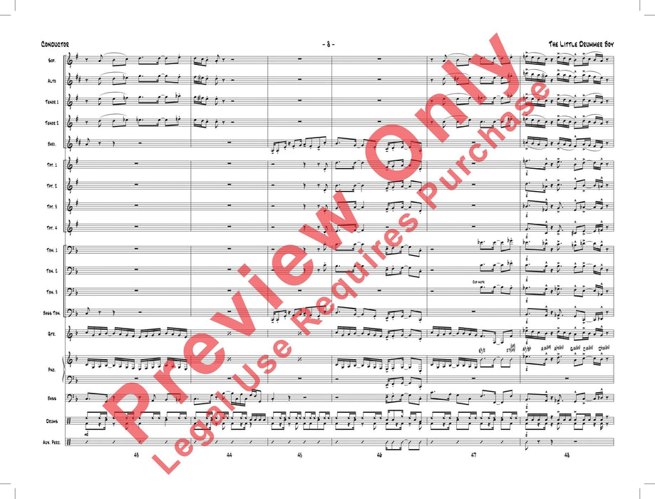 The Little Drummer Boy As Performed by Gordon Goodwin's Big Phat Band 總譜 | 小雅音樂 Hsiaoya Music