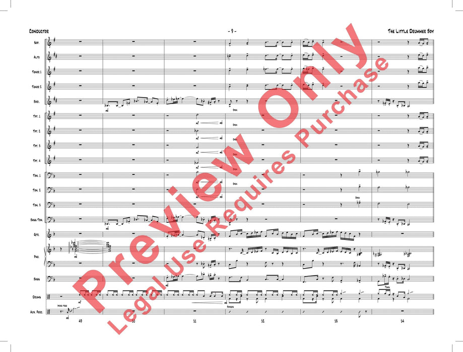 The Little Drummer Boy As Performed by Gordon Goodwin's Big Phat Band 總譜 | 小雅音樂 Hsiaoya Music